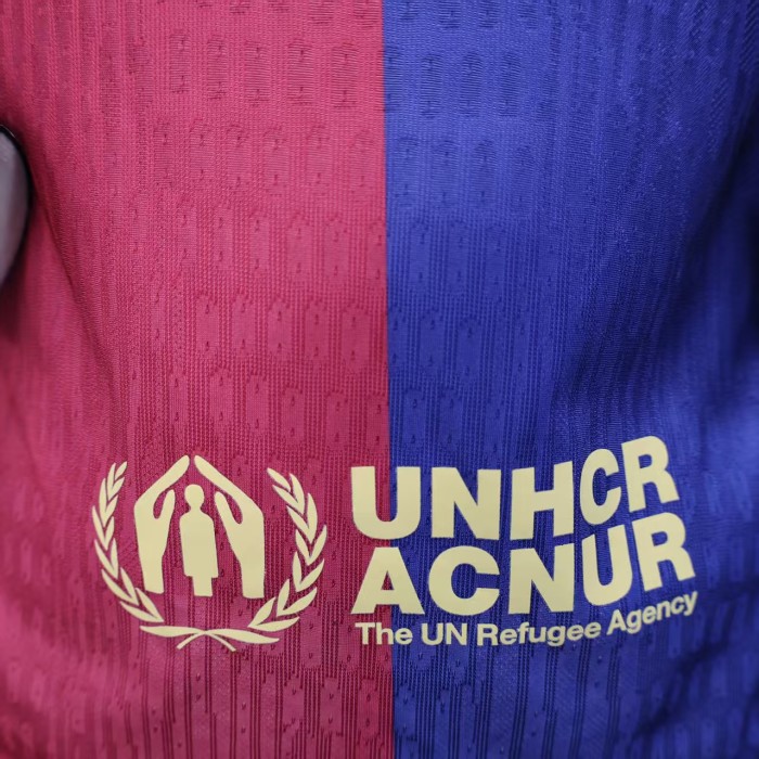 Barca Camisetas de Futbol Player Version 2024-2025 Barcelona Travis Scott Home Soccer Jersey