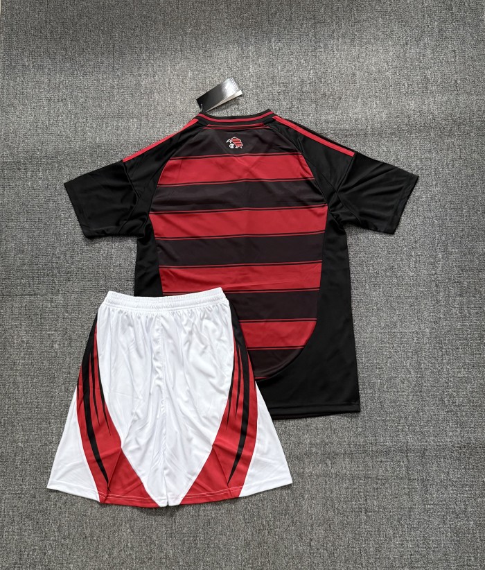 Adult Uniform 2025-2026 Flamengo Home Soccer Jersey Shorts Men's Football Kit