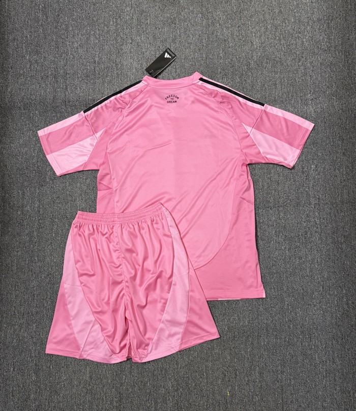 Adult Uniform 2025-2026 Inter Miami Home Soccer Jersey Shorts Football Kit