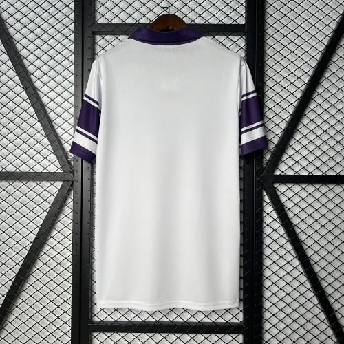 Retro Jersey 1983-1984 Fiorentina Away White Soccer Jersey Vintage Florence Football Shirt