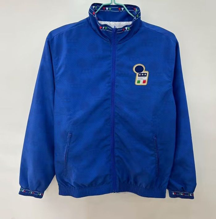 Retro Jacket 1994  Italy R.BAGGIO 10 Reversible Windbreaker Soccer Jacket Football Jacket