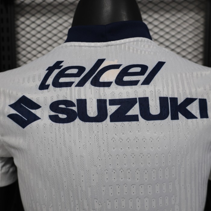 Player Version 2025-2026 Tigres UANL Away White Soccer Jersey Football Shirt
