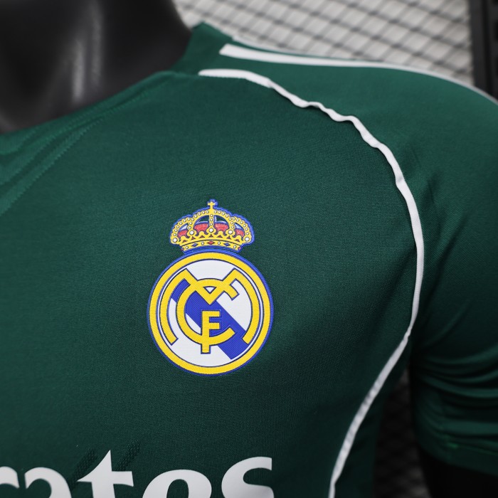 Player Version 2025-2026 Real Madrid Green Special Edition Soccer Jersey Real Football Shirt