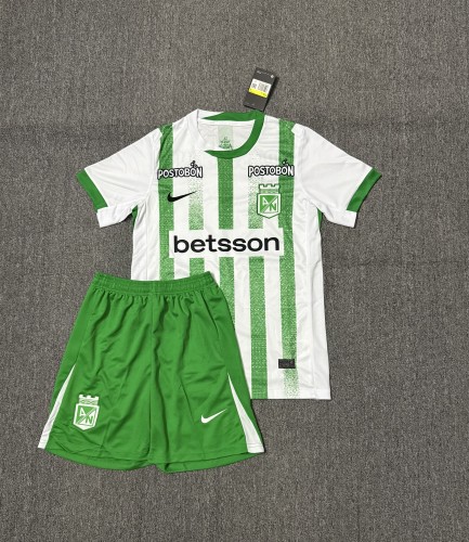 Adult Uniform 2025-2026 Atletico Nacional de Medellin Home Soccer Jersey Shorts Men's Football Kit