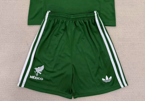 2025-2026 Mexico Green Goalkeeper Soccer Shorts Football Shorts