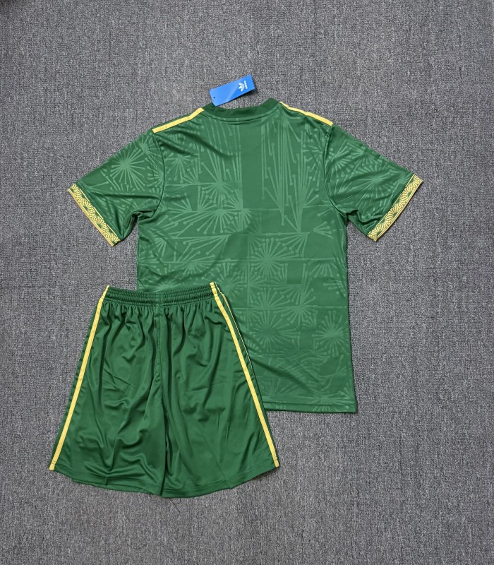 Adult Uniform Mexico 2025 Green Special Edition Soccer Jersey Shorts Football Kit