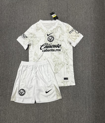 Adult Uniform 2025-2026 Club America Aguilas Third Away Soccer Jersey Shorts Men's Football Kit
