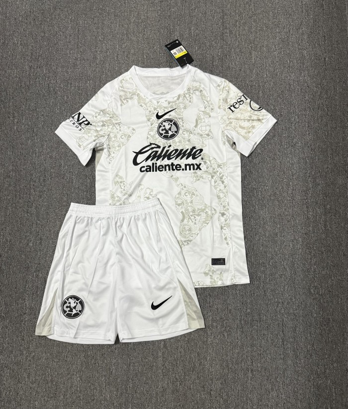 Adult Uniform 2025-2026 Club America Aguilas Third Away Soccer Jersey Shorts Men's Football Kit