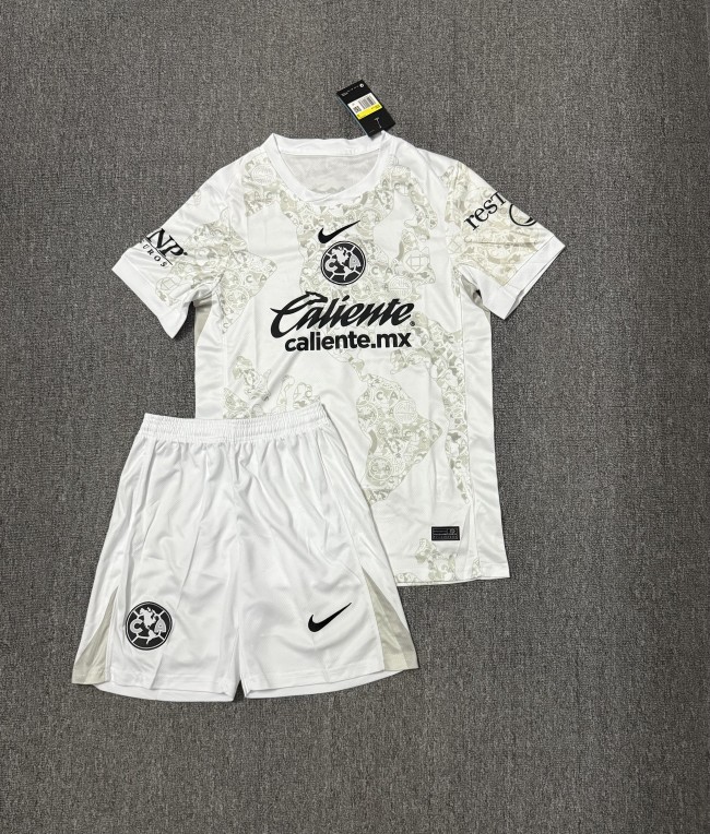 Adult Uniform 2025-2026 Club America Aguilas Third Away Soccer Jersey Shorts Men's Football Kit