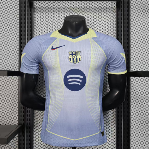 Barca Camisetas de Futbol Player Version 2025-2026 Barcelona Blue/Green Special Edition Soccer Jersey