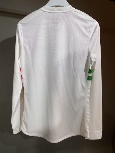 Long Sleeve Player Version Retro Jersey 2012 Portugal Away White Soccer Jersey Vintage Football Shirt