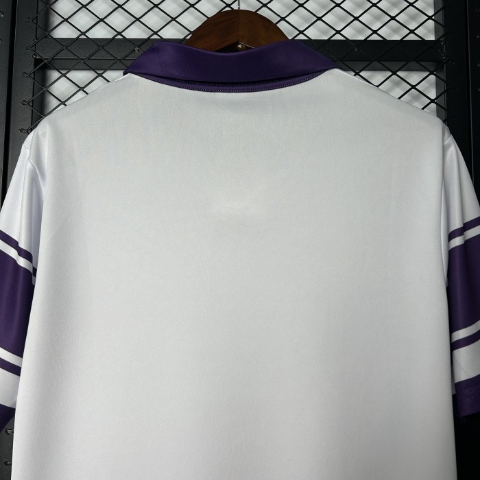 Retro Jersey 1983-1984 Fiorentina Away White Soccer Jersey Vintage Florence Football Shirt