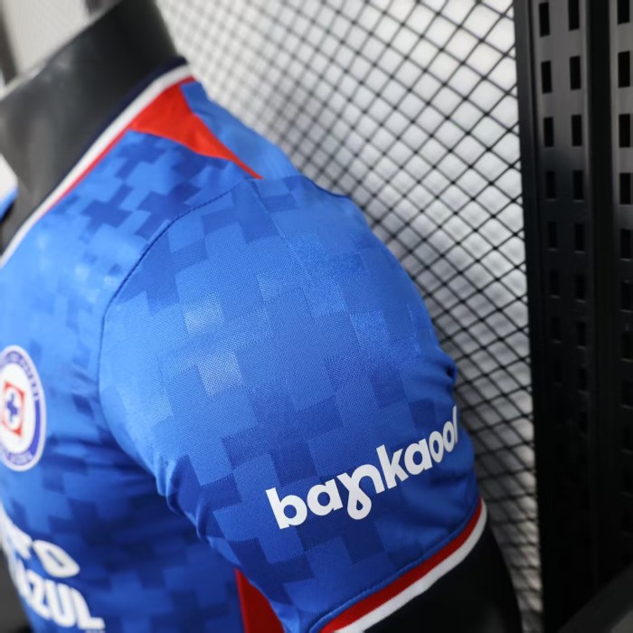 Player Version 2025-2026 Cruz Azul Home Soccer Jersey Football Shirt
