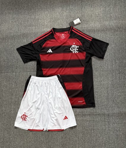 Adult Uniform 2025-2026 Flamengo Home Soccer Jersey Shorts Men's Football Kit