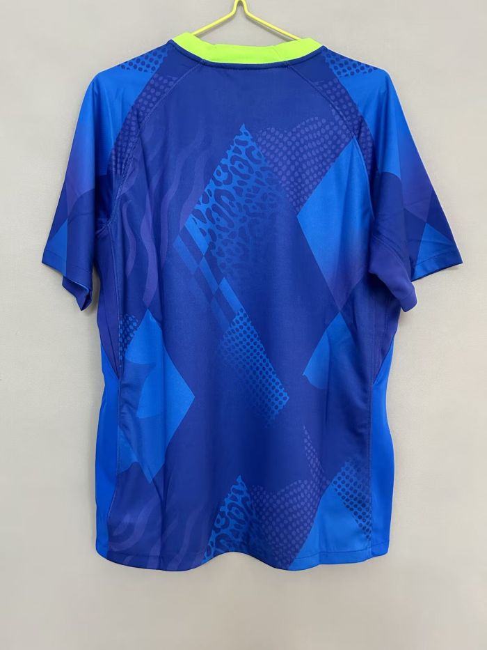 Fan Version 2025 Brazil Away Blue Soccer Jersey Brasil Camisetas de Futbol