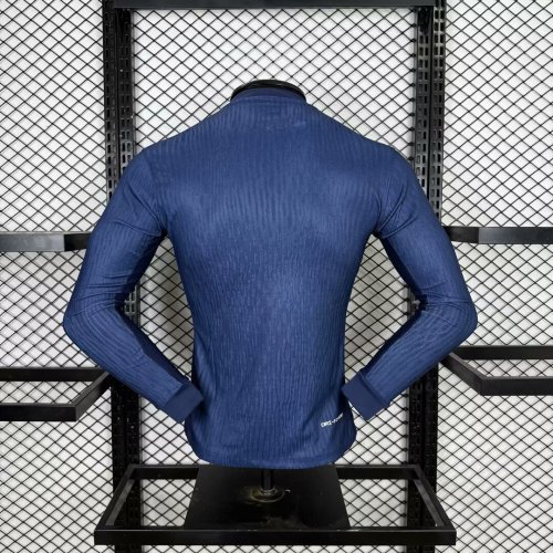 Long Sleeve Player Version 2025-2026 PSG Home Soccer Jersey Paris Football Maillot