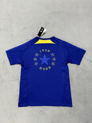 Fan Version 2025-2026 Boca Juniors Blue/Yellow Soccer Training Jersey Football Shirt