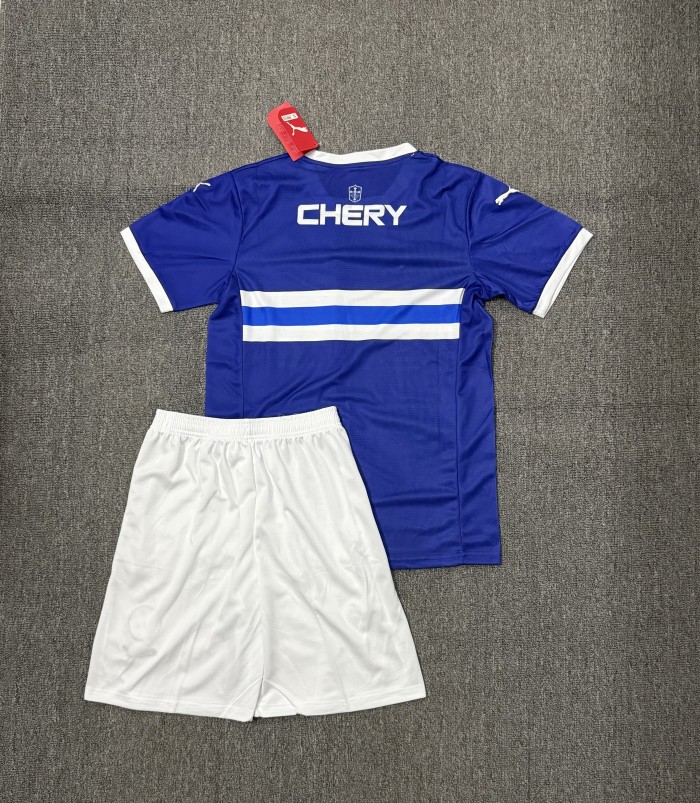 Adult Uniform 2025-2026 Club Deportivo Universidad Católica Away Blue Soccer Jersey Shorts Men's Football Kit