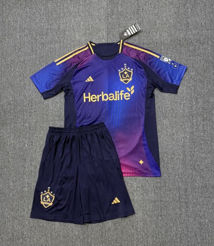 Adult Uniform 2025-2026 Los Angeles Galaxy Away Soccer Jersey Shorts LA Galaxy Football Kit