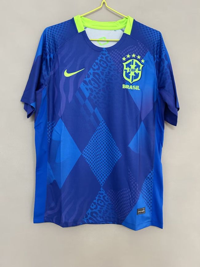 Fan Version 2025 Brazil Away Blue Soccer Jersey Brasil Camisetas de Futbol