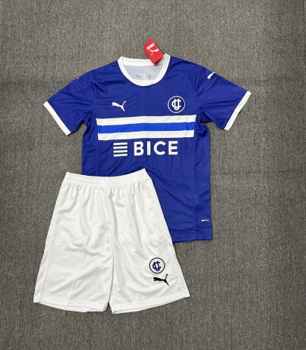 Adult Uniform 2025-2026 Club Deportivo Universidad Católica Away Blue Soccer Jersey Shorts Men's Football Kit