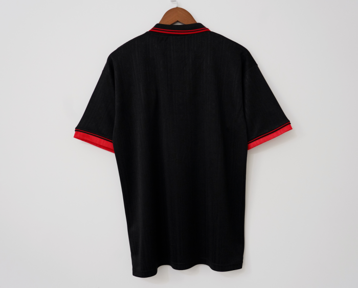 Retro Jersey 1997-1998 AC Milan Away Black Soccer Jersey Vintage Football Shirt