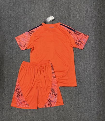 Adult Uniform 2025-2026 Club Universidad de Chile Away Orange Soccer Jersey Shorts Men's Football Kit