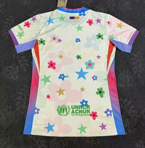 Barca Camisetas de Futbol Fans Version 2025-2026 Barcelona Colorful Edition Soccer Jersey