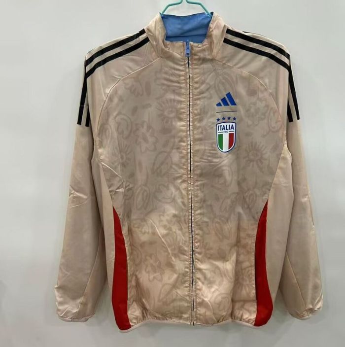 2025-2026 Italy Soccer Reversible Windbreaker Jacket Football Jacket