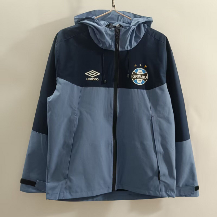 with Caps 2025-2026 Sweden Dark Blue Soccer Reversible Windbreaker Jacket Football Jacket