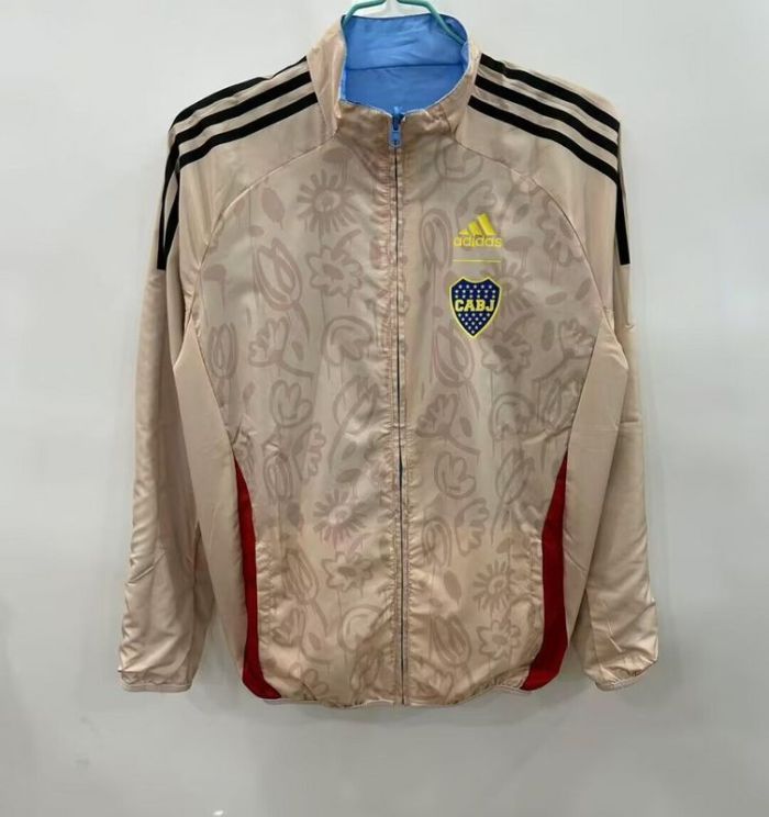 2025-2026 Boca Juniors Soccer Reversible Windbreaker Jacket Football Jacket