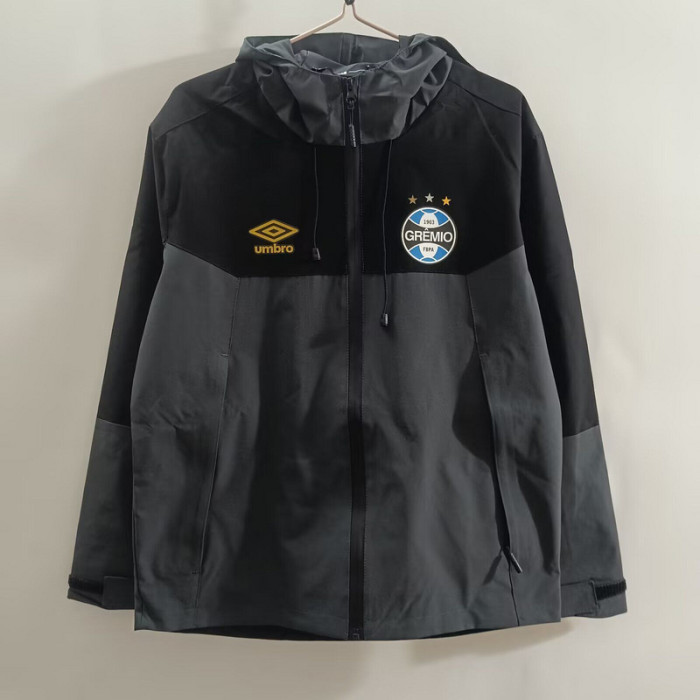 with Caps 2025-2026 Sweden Black Soccer Reversible Windbreaker Jacket Football Jacket