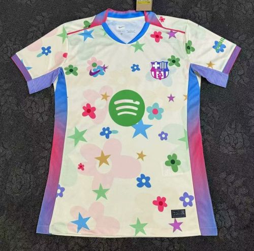 Barca Camisetas de Futbol Fans Version 2025-2026 Barcelona Colorful Edition Soccer Jersey