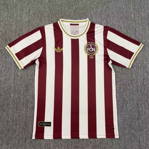 Fan Version 2025-2026 1. FC Nürnberg 125th Anniversary Soccer Jersey Football Shirt