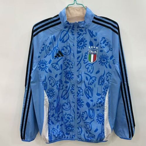 2025-2026 Italy Soccer Reversible Windbreaker Jacket Football Jacket
