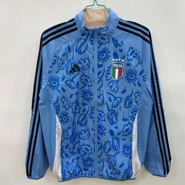 2025-2026 Italy Soccer Reversible Windbreaker Jacket Football Jacket