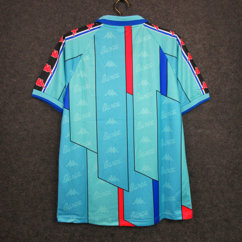 Retro Jersey 1995-1997 Barcelona Away Blue Soccer Jersey Vintage Football Shirt