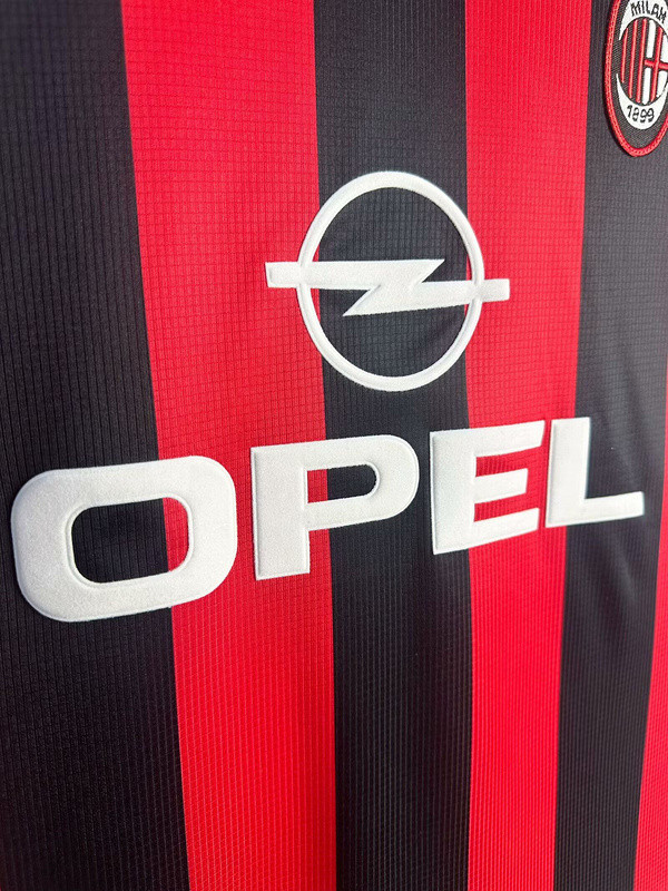 Retro Jersey 1997-1998 AC Milan Home Soccer Jersey Vintage Football Shirt