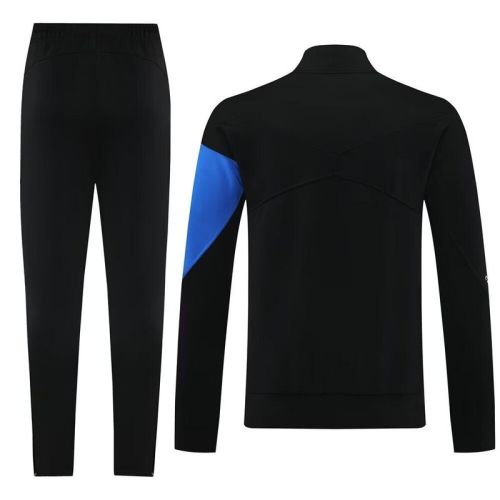 2025-2026 Chelsea Black/Blue Soccer Training Jacket Football Jacket and Pants