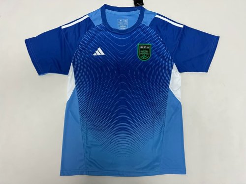 Fan Version 2025-2026 Austin Blue Goalkeeper Soccer Jersey Football Shirt