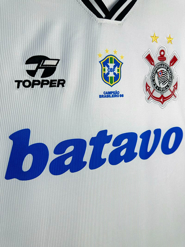 Retro Jersey 1999-2000 Corinthians Home Soccer Shirt Vintage Soccer Jersey