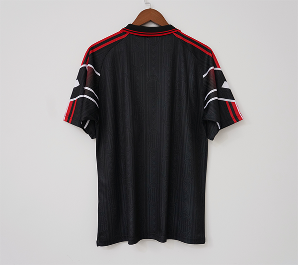 Retro Jersey 1997-1998 AC Milan Black Special Edition Soccer Jersey Vintage Football Shirt