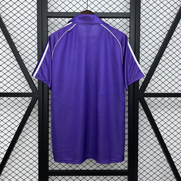 Retro Jersey Real Madrid 1984-1985 Away Purple Soccer Jersey Vintage Football Shirt