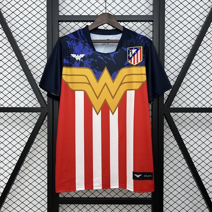 Fan Version 2025-2026 Atletico Madrid Wonder Woman Version Soccer Jersey Football Shirt
