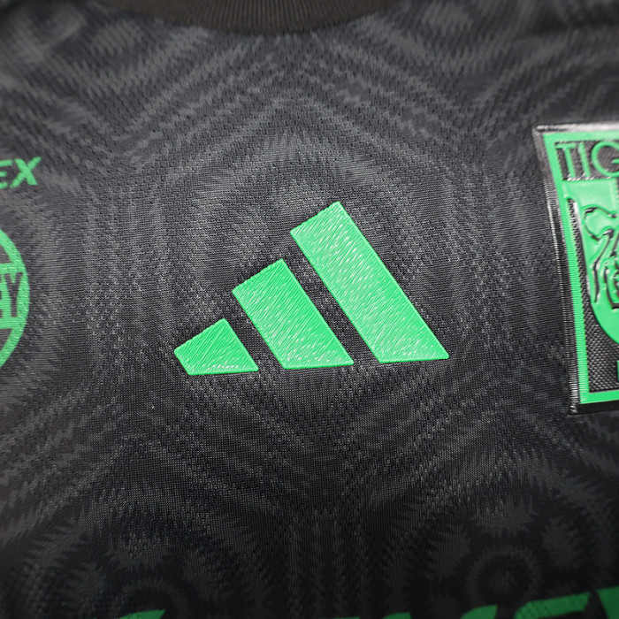 Player Version 2025-2026 Tigres UANL Third Away Black Soccer Jersey Football Shirt