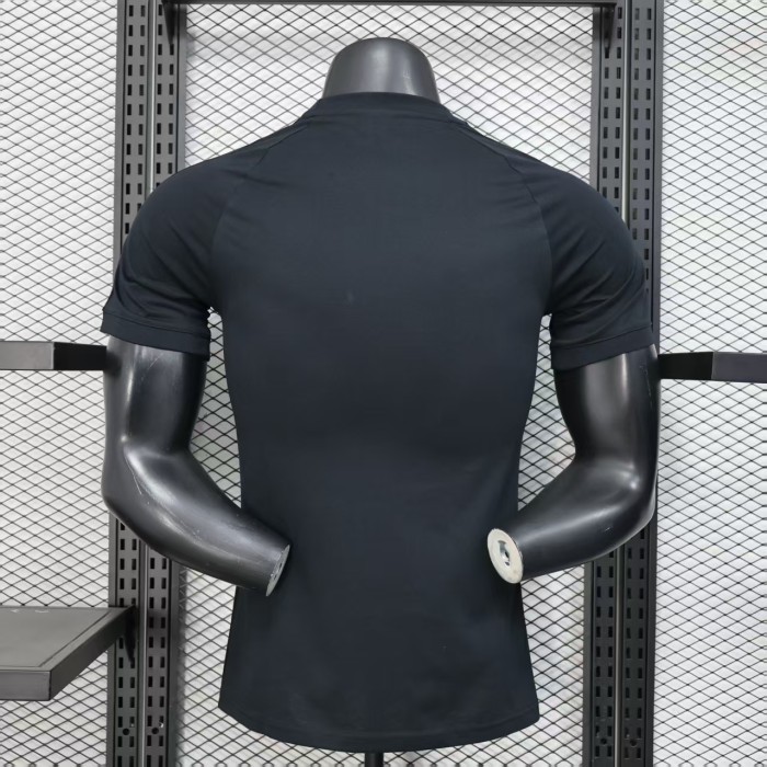 Player Version 2025 Mexico Black Cotton Soccer Jersey Football Shirt