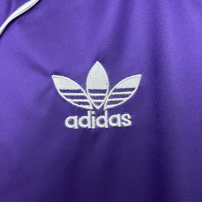 Retro Jersey Real Madrid 1984-1985 Away Purple Soccer Jersey Vintage Football Shirt