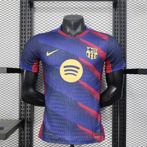Barca Camisetas de Futbol Player Version 2025-2026 Barcelona Blue/Red Special Edition Soccer Jersey
