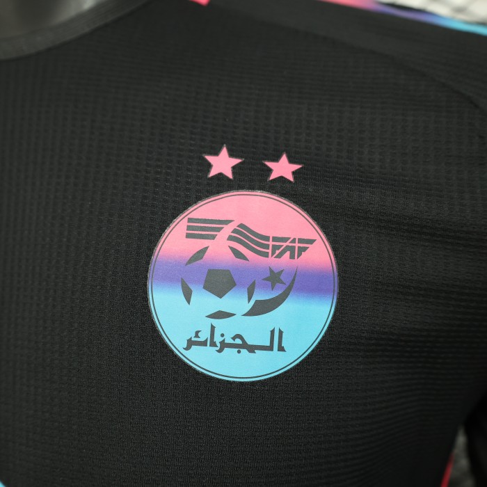Player Version 2025 Algeria Black/Pink Special Version Soccer Jersey Football Shirt