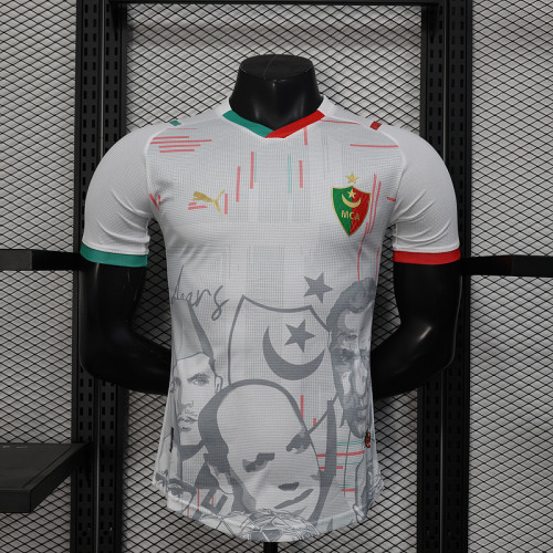 Player Version 2025-2026 USM Alger White Special Edition Soccer Jersey MCA Football Shirt